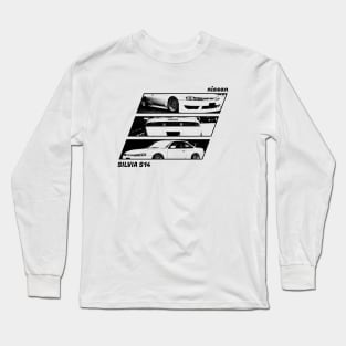 NISSAN SILVIA S14 KOUKI Black 'N White Archive 2 Long Sleeve T-Shirt